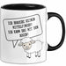 Humor Tasse Geschenk Ich brauche keinen Mittelfinger Ich Mache Das Mit Den Augen Becher Geschenk Trendation