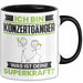 Konzertgänger Tasse Geschenk für Konzertgänger Geburtstag Lustiger Spruch Kaffee-Becher Was Ist Deine Superkraft Schwarz Trendation