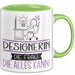 Designerin Geschenk Tasse Becher Die Frau Die Allen Kann Geschenkidee für eine Designerin Lustig Grün Trendation