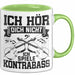 Kontrabass Tasse Geschenk Musiker Cellospieler Violoncello Musiklehrer Grün Trendation