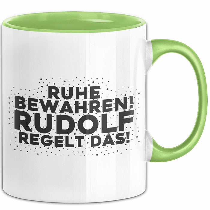 Rudolf Tasse Ruhe Bewahren! Rudolf Regelt Das! Geschenk