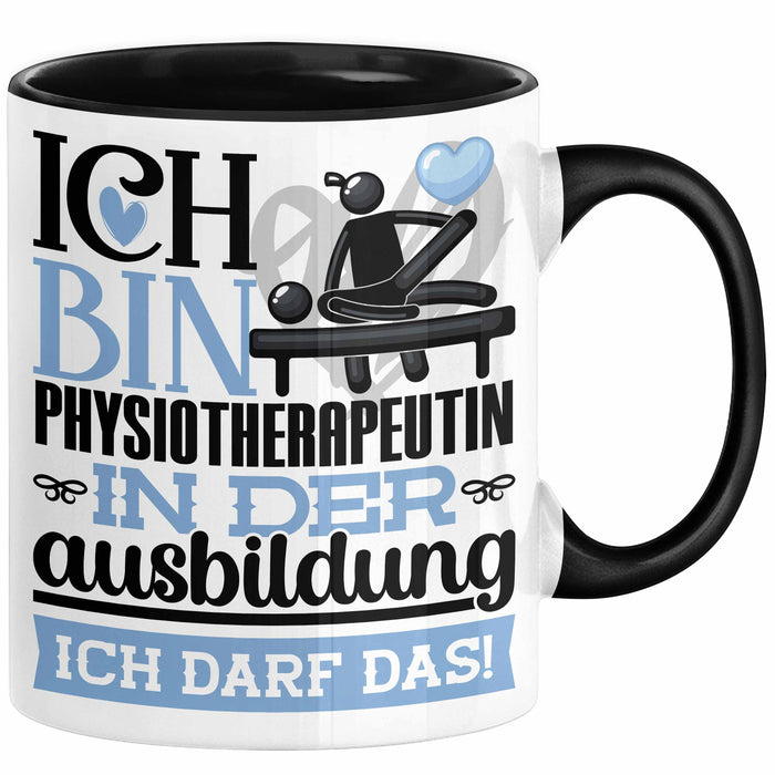Physiotherapeutin Ausbildung Start Geschenk Tasse Ich Bin Physiotherapeutin In Der Ausbildung Ich Darf Das Kaffee-Becher Geschenkidee Schwarz Trendation