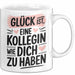 Office Arbeitskollege Tasse Geschenk Lustige Geschenkidee Spruch Glück Ist, Eine Kollegin Wie Dich Zu Haben Weiß Trendation