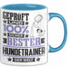 Hundetrainer Geschenk Lustiger Spruch für Hundetrainer Geschenkidee Bester Hundetrainer Der Welt Blau Trendation