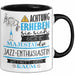 Jazz-Enthusiastin Tasse Geschenk Lustiger Spruch Bitte Erheben Sie Sich Seine Majestät Die Jazz-Enthusiastin Betritt Den Raum Schwarz Trendation