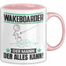 Wakeboarder Tasse Geschenk für Wakeboarder Der Mann Der Alles Kann Geschenkidee zum Geburtstag Rosa Trendation