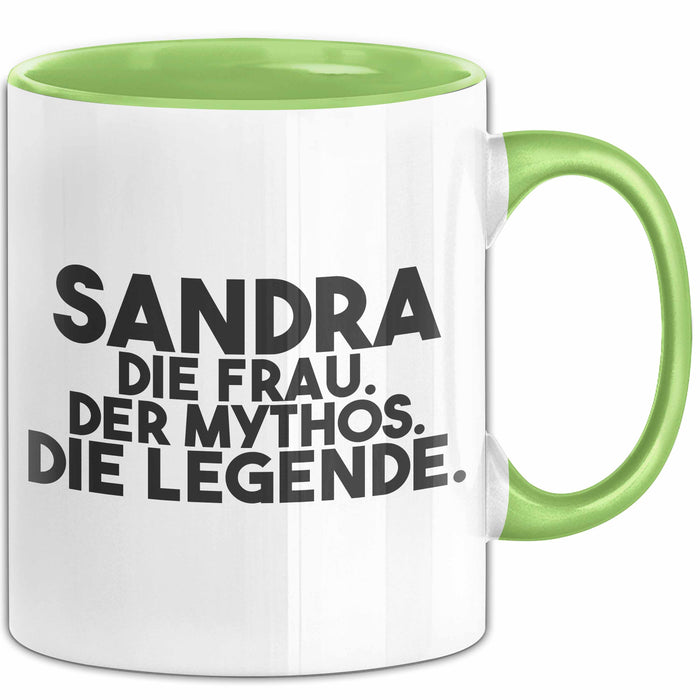 Sandra Tasse Sandra – Die Frau. Der Mythos. Die Legende. Geschenk Grün Trendation