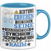 Synchronschwimmerin Geschenk Tasse Lustiger Spruch Erheben Sie Sich Der Synchronschwimmerin Betritt den Raum Blau Trendation