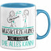 Musikerziehung Geschenk Tasse Becher Die Frau Die Allen Kann Geschenkidee für eine Musikerziehung Lustig Blau Trendation