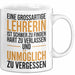 Unterricht Lehrer Wertschätzung Tasse Geschenk Lustige Geschenkidee Spruch Eine Grossartige Lehrerin Ist Schwer Zu Finden Weiß Trendation