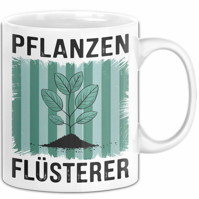 Garten Pflanzen Gärtner Tasse Geschenk Lustige Geschenkidee Spruch Pflanzenflüsterer Weiß Trendation
