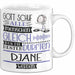 DJane Geschenk Becher Tasse Gott Schuf Alle Menschen Gleich Nur Die Besten Durfeten DJane Werden Geschenkidee Lustig Weiß Trendation