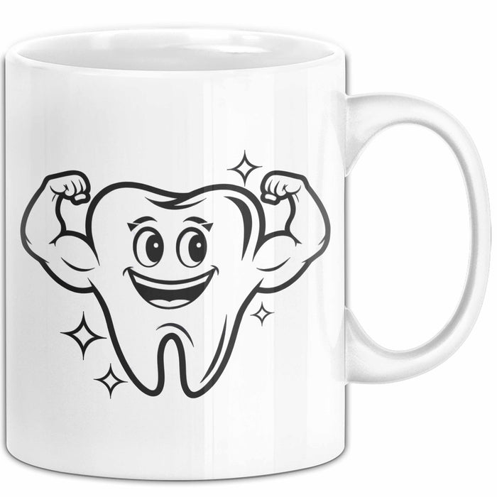 Zahnarzt Tasse Geschenkidee Zahnarzthelferin Lustiger Spruch Geschenkidee Lustig Weiß Trendation