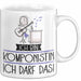 Geschenk für Komponistin Tasse Lustige Geschenkidee Geburtstag Ich Bin Komponistin Ich Darf Das Weiß Trendation