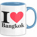 Bangkok Thailand Tasse Geschenk Lustige Geschenkidee Spruch Ich Liebe Bangkok Blau Trendation
