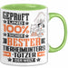 Tierheimunterstützer Geschenk Lustiger Spruch für Tierheimunterstützer Geschenkidee Bester Tierheimunterstützer Der Welt Grün Trendation