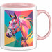 Pferde Tierliebhaber Tasse Geschenk Lustige Geschenkidee Spruch Rosa Trendation