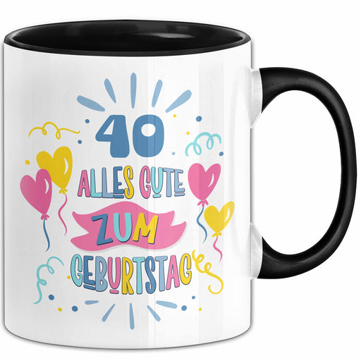 40. Geburtstag Tasse Geschenk Männer Frauen Lustig Alles Gute Zum Geburtstag 40er Geburtstags Grüße Geschenkidee Trendation