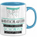 Marathonläuferin Weil Es Keinen Schöneren Beruf Gibt Tasse Geschenk für Eine Marathonläuferin Lustig Blau Trendation