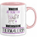 Tiermalerin Tasse Geschenk Becher Stark Attraktiv Furchtlos Tiermalerin Lustige Geschenkidee Rosa Trendation