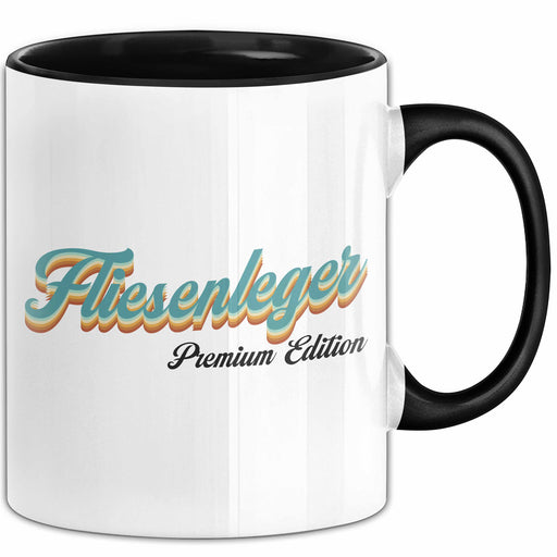 Fliesenleger Premium Edition Tasse Geschenk Fliesenleger Kaffee-Becher Trendation