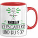 Keyboarderin Tasse Geschenk Ich Bin Keyboarderin Und Du So Geschenkidee Lustiger Spruch Becher Rot Trendation