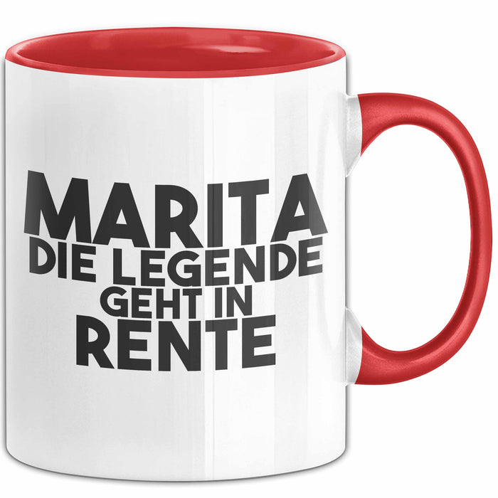 Marita Tasse Marita – Die Legende Geht In Rente Geschenk