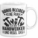 Handweker Tasse Geschenk Ruhig Bleiben Ich Bin Handwerker Und Regel Das Geschenkidee Weiß Trendation