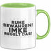 Imke Tasse Ruhe Bewahren! Imke Regelt Das! Geschenk Grün Trendation