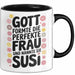 Susi Tasse Geschenk Gott Formte Die Perfekte Frau Susi Geschenkidee Schwarz Trendation