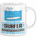 Surfer Geschenk Tasse Ich Bin Surfer Aber Sag Doch Einfach Superheld Lustige Geschenkdiee für Surfer Kaffee-Becher Weiß Trendation