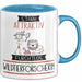 Wildtierforscherin Tasse Geschenk Becher Stark Attraktiv Furchtlos Wildtierforscherin Lustige Geschenkidee Blau Trendation
