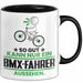BMX-Fahrer Geschenk Tasse So Gut Kann Nur Ein BMX-Fahrer Aussehen Geschenkidee Kaffee-Becher Schwarz Trendation