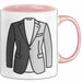 Minimalistischer Modefan Tasse Geschenkidee Rosa Trendation