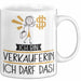 Geschenk für Verkäuferin Tasse Lustige Geschenkidee Geburtstag Ich Bin Verkäuferin Ich Darf Das Weiß Trendation