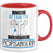 Popsängerin Tasse Geschenk Becher Stark Attraktiv Furchtlos Popsängerin Lustige Geschenkidee Rot Trendation