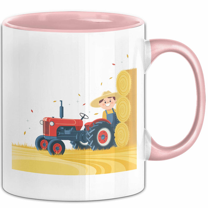Landwirt Tasse Geschenk Lustige Geschenkidee Spruch Für Landleben Liebhaber Rosa Trendation