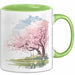 Frühlingszeit Tasse Geschenkidee für Naturliebhaber Grün Trendation