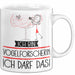 Geschenk für Vogelforscherin Tasse Lustige Geschenkidee Geburtstag Ich Bin Vogelforscherin Ich Darf Das Weiß Trendation