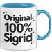 Sigrid Tasse Geschenk Original 100% Sigrid Geschenkidee Geburtstag Blau Trendation