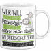 Wildtierschützerin Tasse Geschenk Spruch Wer Will Schon Prinzessin Sein Wenn Man Auch Wildtierschützerin Sein Kann Weiß Trendation