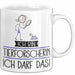 Geschenk für Tierforscherin Tasse Lustige Geschenkidee Geburtstag Ich Bin Tierforscherin Ich Darf Das Weiß Trendation