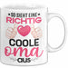 Coole Oma Tasse Geschenk Muttertag Lustiger Spruch Richtig Cool Weiß Trendation