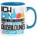 Chemielaborant Ausbildung Tasse Geschenk Ich Bin Chemielaborant In Der Ausbildung Ich Darf Das Geschenkidee Spruch Blau Trendation