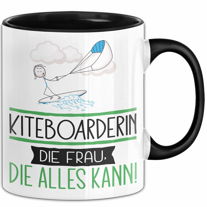 Kiteboarderin Geschenk Tasse Becher Die Frau Die Allen Kann Geschenkidee für eine Kiteboarderin Lustig Trendation