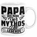 Papa Der Mann Der Mythos Die Legende Tasse Vatertag Spruch Bester Papa Geschenkidee Vater Weiß Trendation