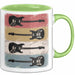 Gitarre Musik Retro Musiker Gitarrist Tasse Geschenk Lustige Geschenkidee Spruch Grün Trendation