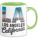 Los Angeles LA Kalifornien USA Tasse Geschenk Lustige Geschenkidee Spruch Grün Trendation