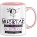 Musikfan Weil Es Keinen Schöneren Beruf Gibt Tasse Geschenk für Eine Musikfan Lustig Rosa Trendation