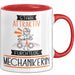 Mechanikerin Tasse Geschenk Becher Stark Attraktiv Furchtlos Mechanikerin Lustige Geschenkidee Rot Trendation